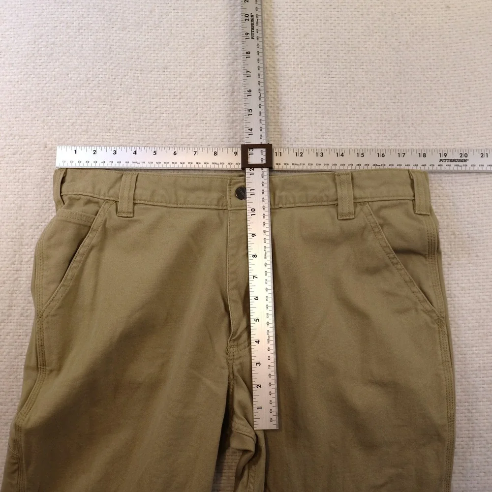 Carhartt Mens 36x32 Rugged Flex Relaxed Fit Canvas Work Pant Tan BN2291-M